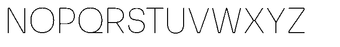 Match Extra Light Font UPPERCASE