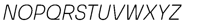 Match Light Italic Font UPPERCASE