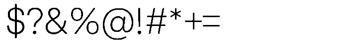 Match Light Font OTHER CHARS