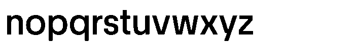 Match Medium Font LOWERCASE