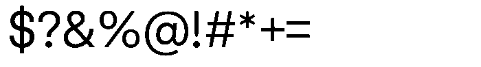 Match Regular Font OTHER CHARS