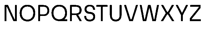 Match Regular Font UPPERCASE