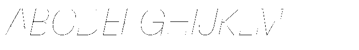 Match Thin Italic Font UPPERCASE