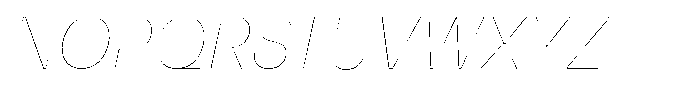 Match Thin Italic Font UPPERCASE