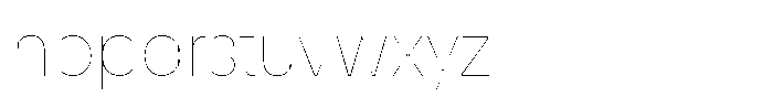 Match Thin Font LOWERCASE