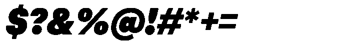 Match Ultra Italic Font OTHER CHARS