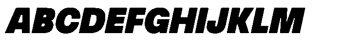 Match Ultra Italic Font UPPERCASE