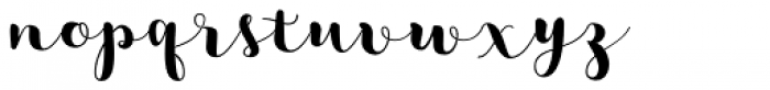 Matcha-Script Font LOWERCASE