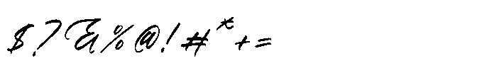 Matchengis Italic Font OTHER CHARS