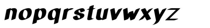 Matchout Black Oblique Font LOWERCASE