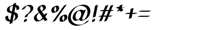 Matchout Bold Oblique Font OTHER CHARS