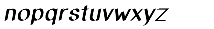 Matchout Bold Oblique Font LOWERCASE