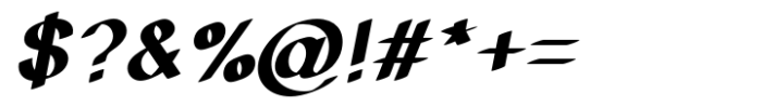 Matchout Extra Bold Oblique Font OTHER CHARS