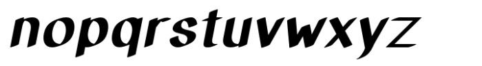 Matchout Extra Bold Oblique Font LOWERCASE