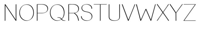 Matchout Extra Light Font UPPERCASE