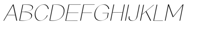 Matchout Light Oblique Font UPPERCASE