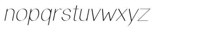 Matchout Light Oblique Font LOWERCASE