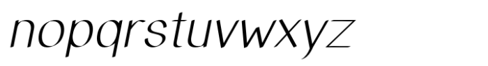 Matchout Oblique Font LOWERCASE