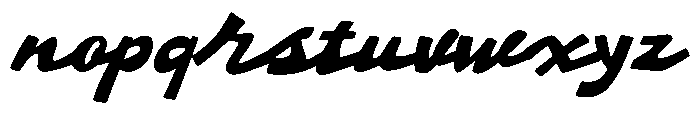 Mate Night Script Font LOWERCASE
