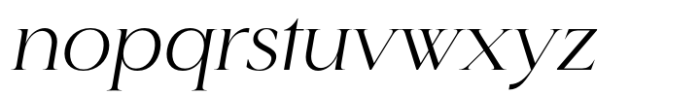 Mategi Italic Font LOWERCASE