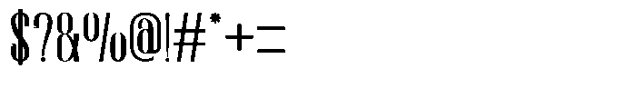 Mateka Thin Font OTHER CHARS