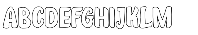 Materials Fantastic outline Font UPPERCASE