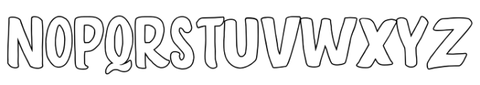 Materials Fantastic outline Font UPPERCASE