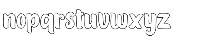 Materials Fantastic outline Font LOWERCASE