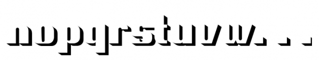 Mathias Regular 3D Font LOWERCASE