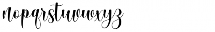 Mathilda Script Regular Font LOWERCASE