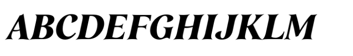 Mathilde Black Italic Font UPPERCASE