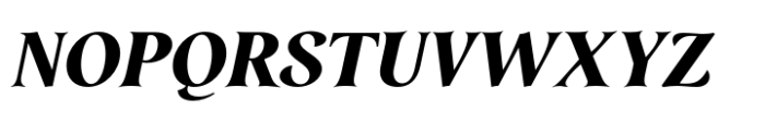 Mathilde Black Italic Font UPPERCASE
