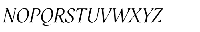 Mathilde Light Italic Font UPPERCASE