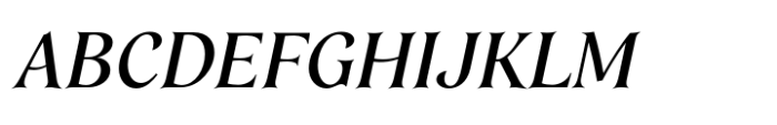Mathilde Semibold Italic Font UPPERCASE