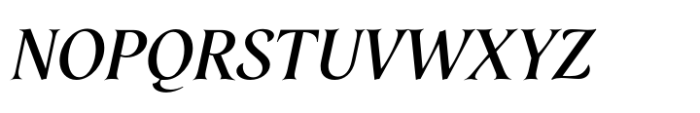 Mathilde Semibold Italic Font UPPERCASE