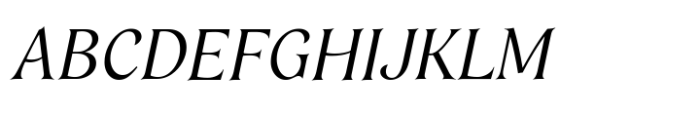 Mathilde Variable Italic Font UPPERCASE