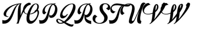 Mathovia Script Regular Font UPPERCASE