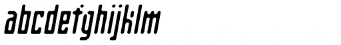 Matica Normal Oblique Font LOWERCASE