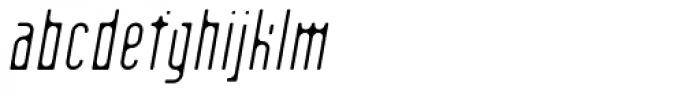 Matica Subnormal Oblique Font LOWERCASE