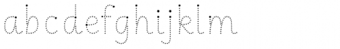 Matita Connected Dot Font LOWERCASE