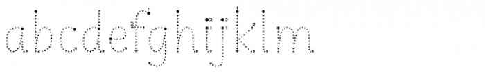 Matita Written Dot Arrow Font LOWERCASE