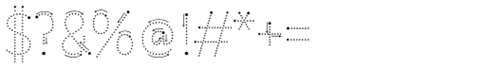 Matita Written Dot Guide Font OTHER CHARS