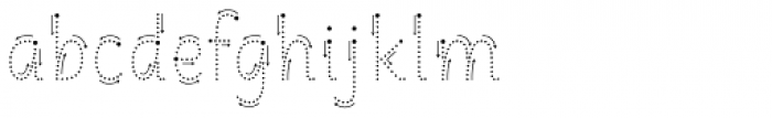 Matita Written Dot Guide Font LOWERCASE