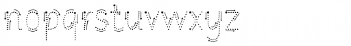 Matita Written Dot Guide Font LOWERCASE