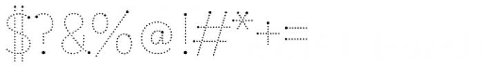 Matita Written Dot Font OTHER CHARS