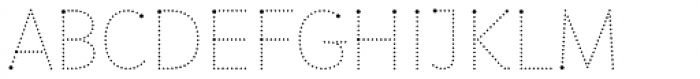 Matita Written Dot Font UPPERCASE