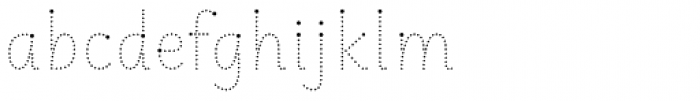 Matita Written Dot Font LOWERCASE