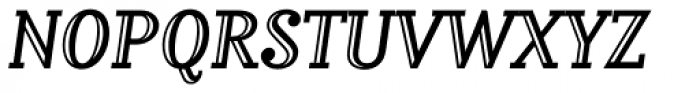 Matrix II Inline Italic Font UPPERCASE