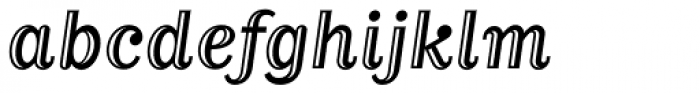 Matrix II Inline Italic Font LOWERCASE