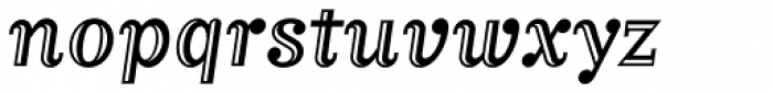 Matrix II Inline Italic Font LOWERCASE